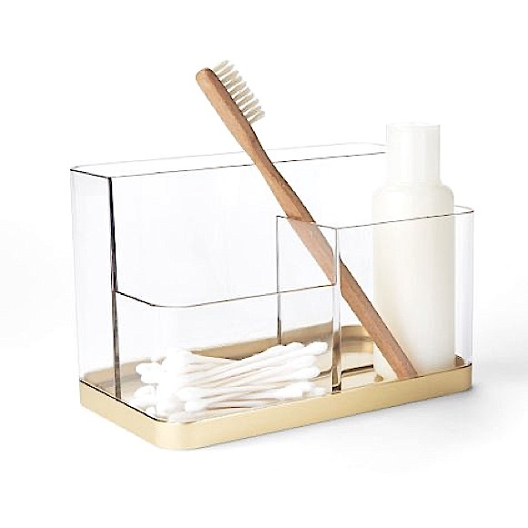 Threshold Gold Accent Storage Vanity Organizer NWT - Picture 5 of 5